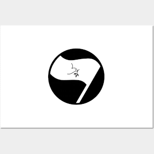 Anabaptist Mennonite Christian Flag Antifa Posters and Art